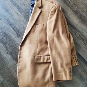 Mens 42 Short Sport Coat - Camel Hair